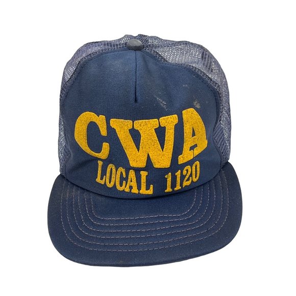 Vintage Navy Mesh Adjustable Baseball Hat /Cap C57 - Picture 5 of 10